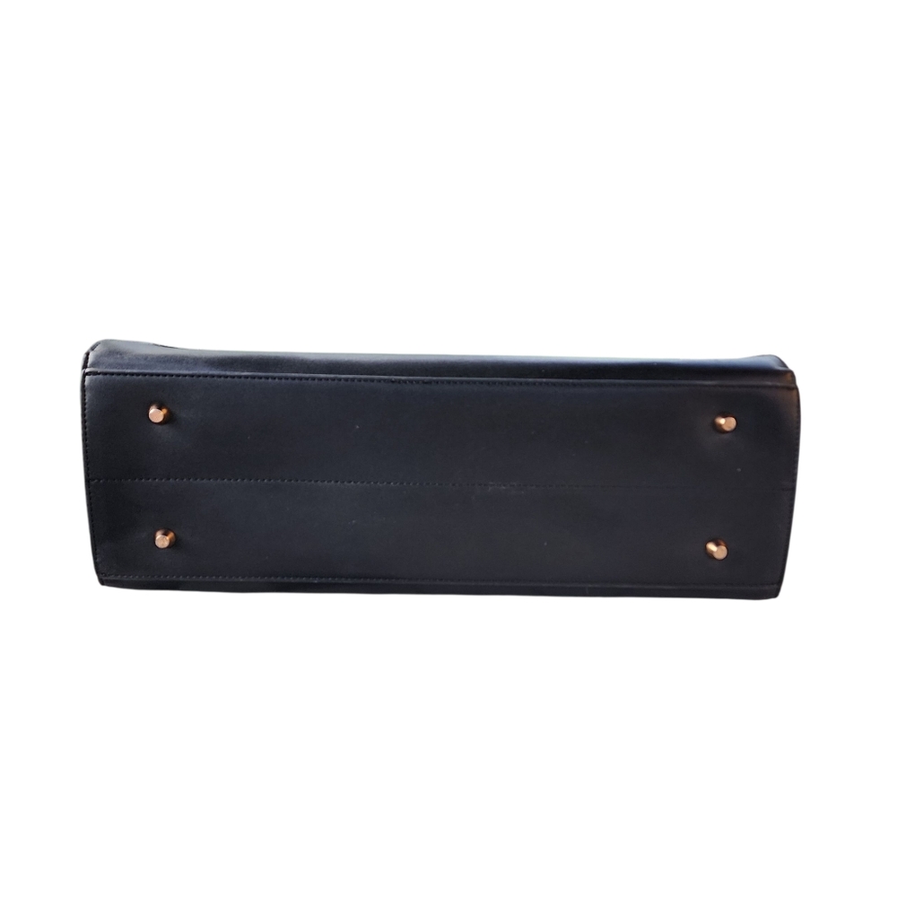 Lovevook Colorblock Vegan Leather Laptop Briefcase Tote Bag - Picture 12 of 15